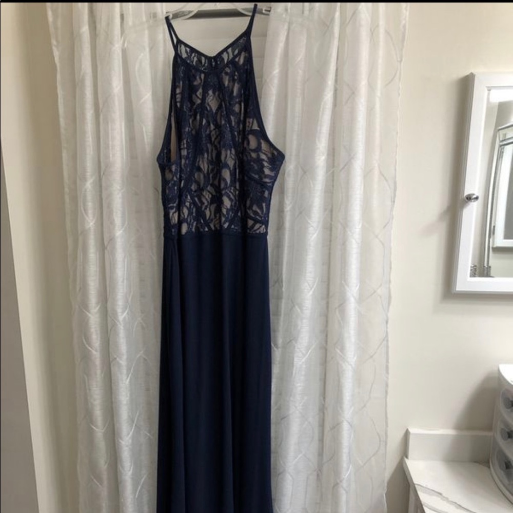 Navy blue prom/formal party dress